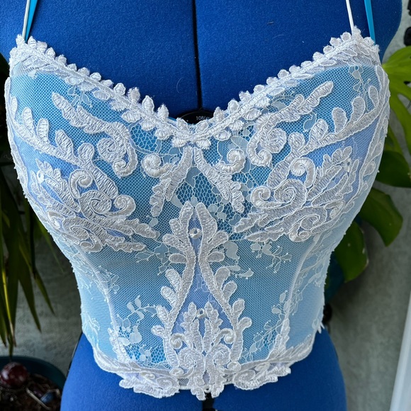 Lace Bridal Corset Top - Picture 3 of 5